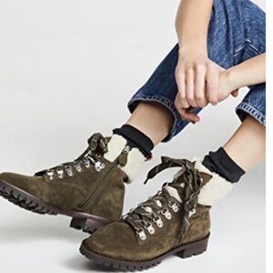 Rebecca Minkoff Jaylin Olive Green Combat
Boots Size 6